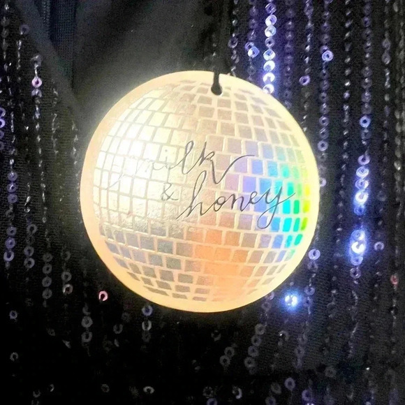 Navy Blue Sequin Dress - Picture 5 of 6